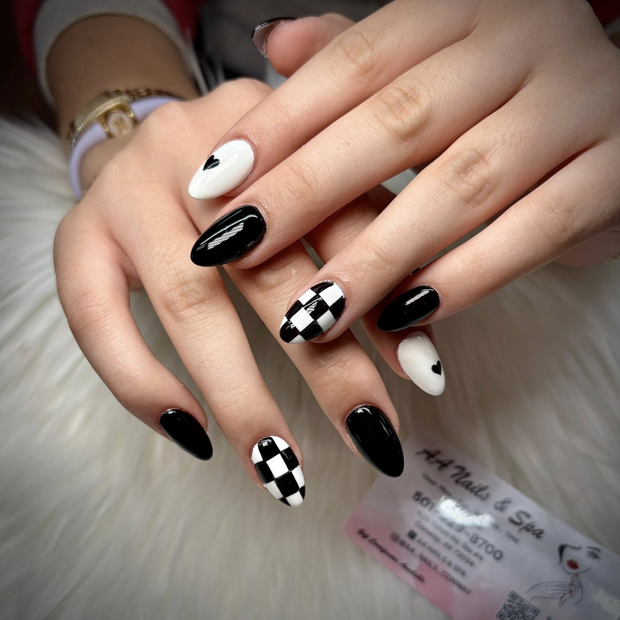 Acrylic nails service at AA Nails & Spa