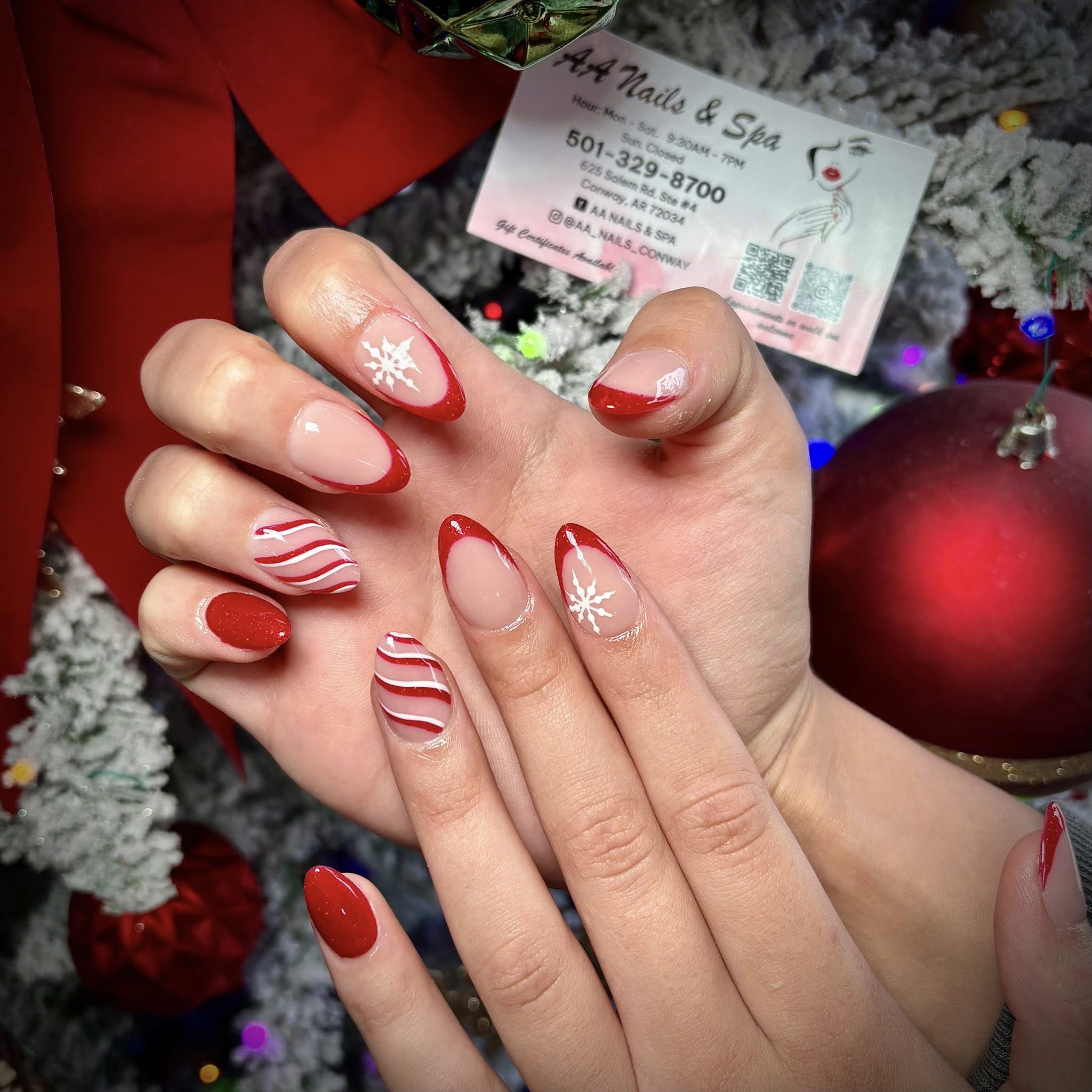 Manicure service at AA Nails & Spa